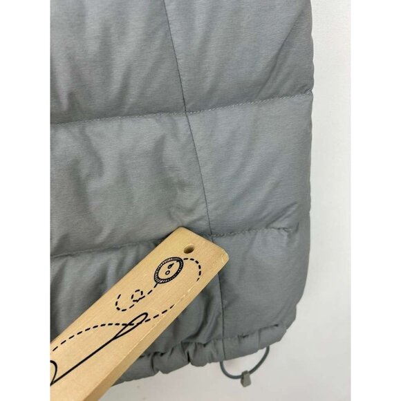 The North Face Nuptse Women's M Gray 700 Fill Goose Down Full Zip Puffer Vest - Picture 6 of 16